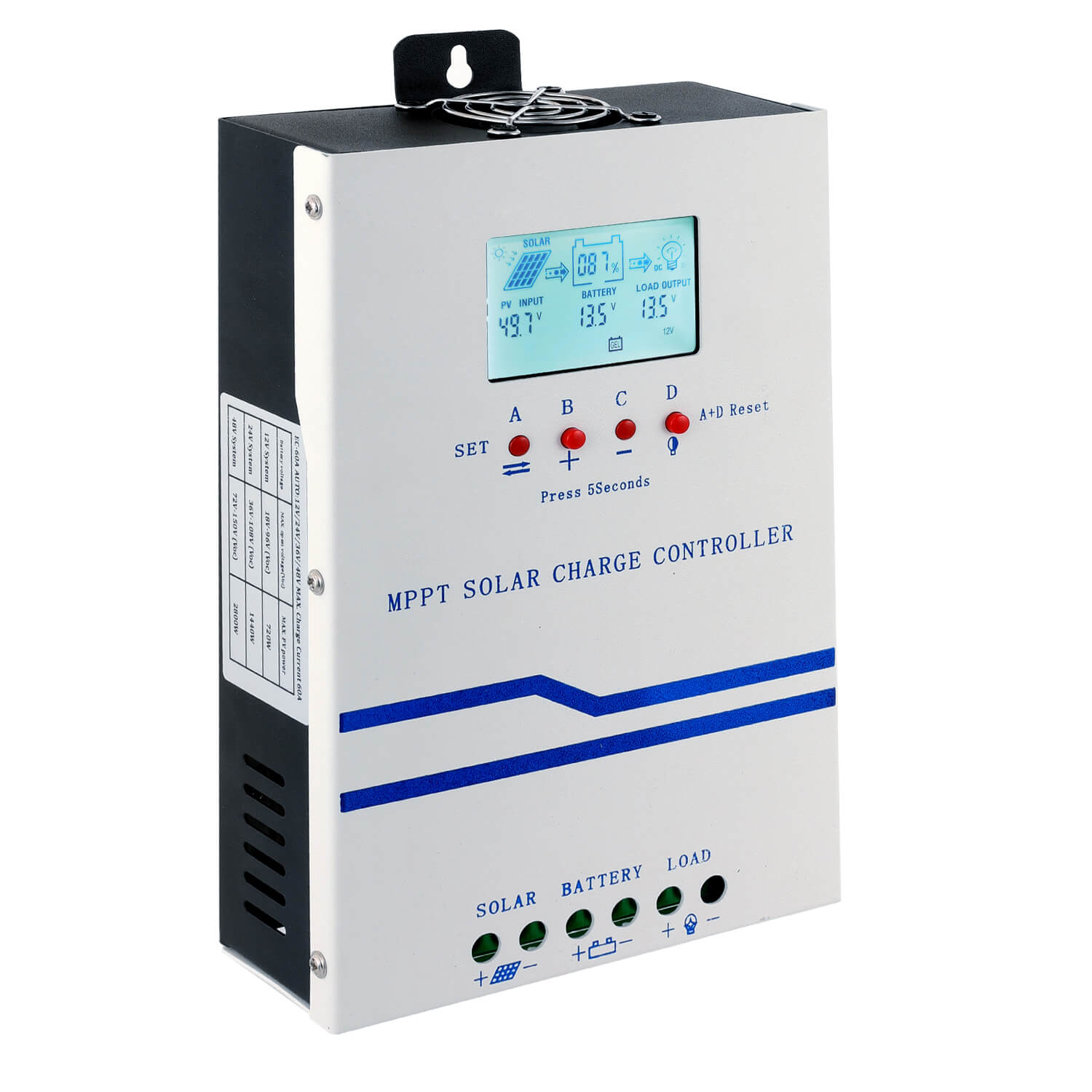 Y&H MPPT 60A Solar Charger Controller 12V 24V 36V 48V Auto Battery Cha –  Shenzhen Yonghui Co., Ltd