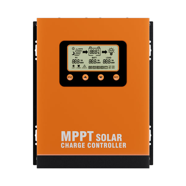 Y&H MPPT 40A/60A Solar Charge Controller 12V 24V 36V 48V Auto PV Panel Battery Regulator,Lithium 0V charging,Temperature Compensation,Aluminum Housing, Dual Fan Cooling,for FLD GEL SLD LI User Battery